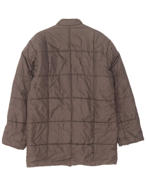 Alberto Aspesi Mens Padded Jacket UK 38 Medium Grey Nylon