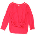 Calvin Klein Chemisier à manches longues pour femme UK 18 XL Rose Polyester
