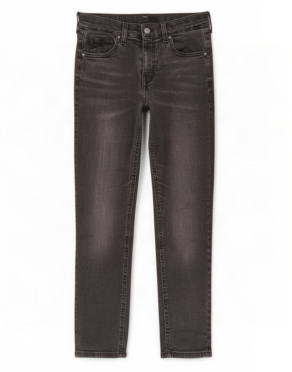 Topshop Jean skinny court W28 L23 en coton gris pour femme