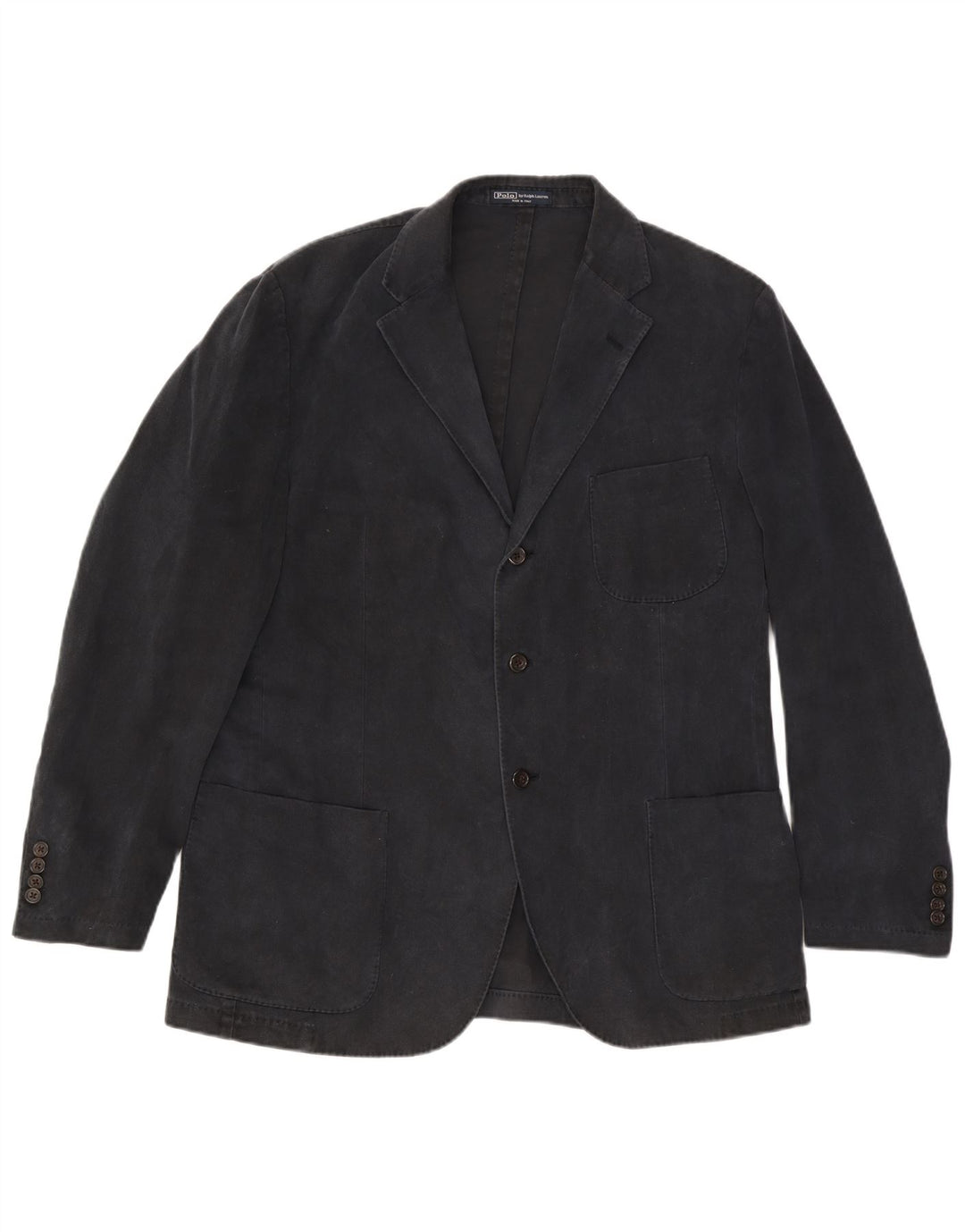Polo Ralph Lauren Veste blazer à 3 boutons pour homme IT 54 XL en coton noir