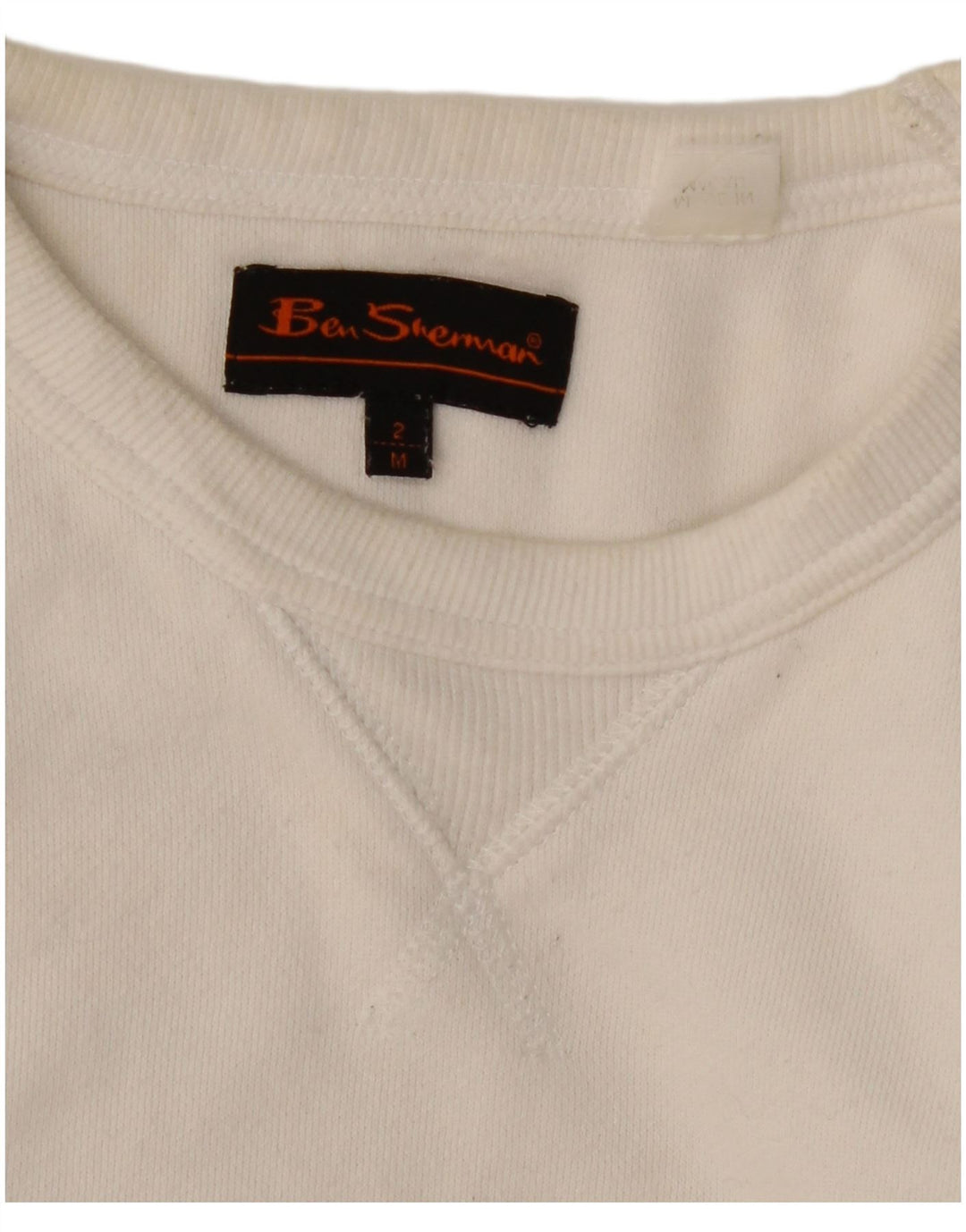 Ben Sherman Sweat-shirt graphique pour homme en coton blanc moyen