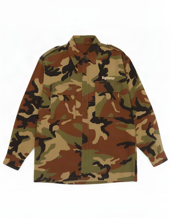 Chemise militaire homme Big Hunter coton camouflage moyen multicolore