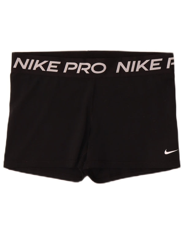 Nike Short de sport Dri Fit Graphic pour femme UK 18 XL Noir Polyester