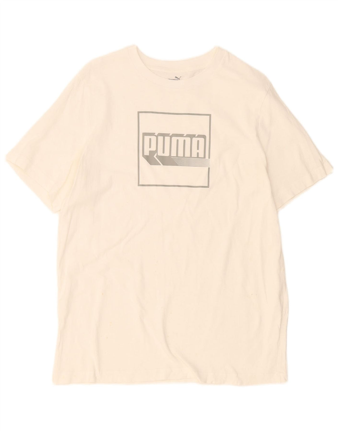 Puma T-Shirt Graphique Homme Blanc Taille L
