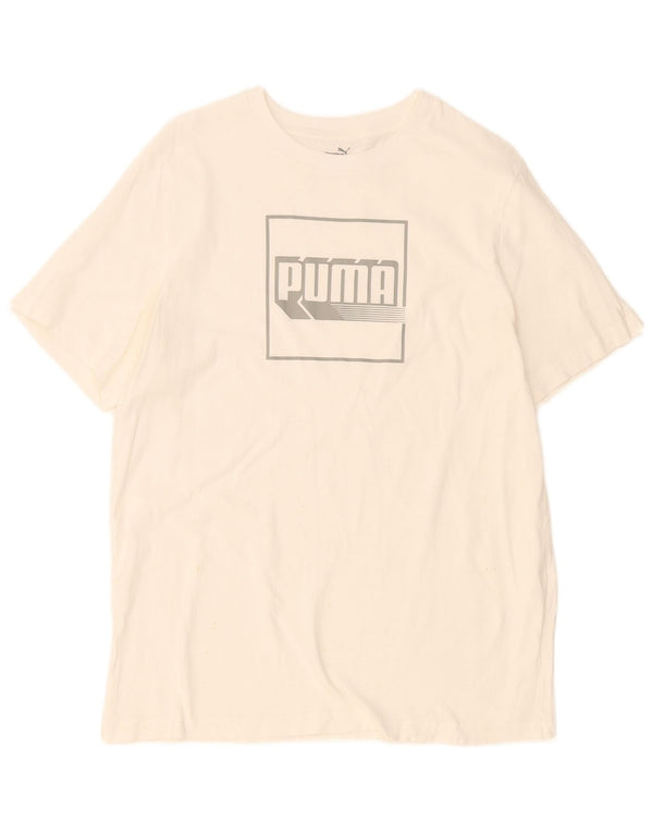 Puma T-Shirt Graphique Homme Blanc Taille L