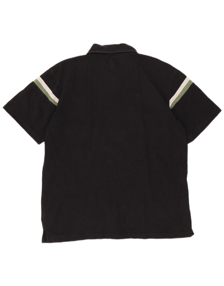 LEE Polo Homme Large Noir Rayé