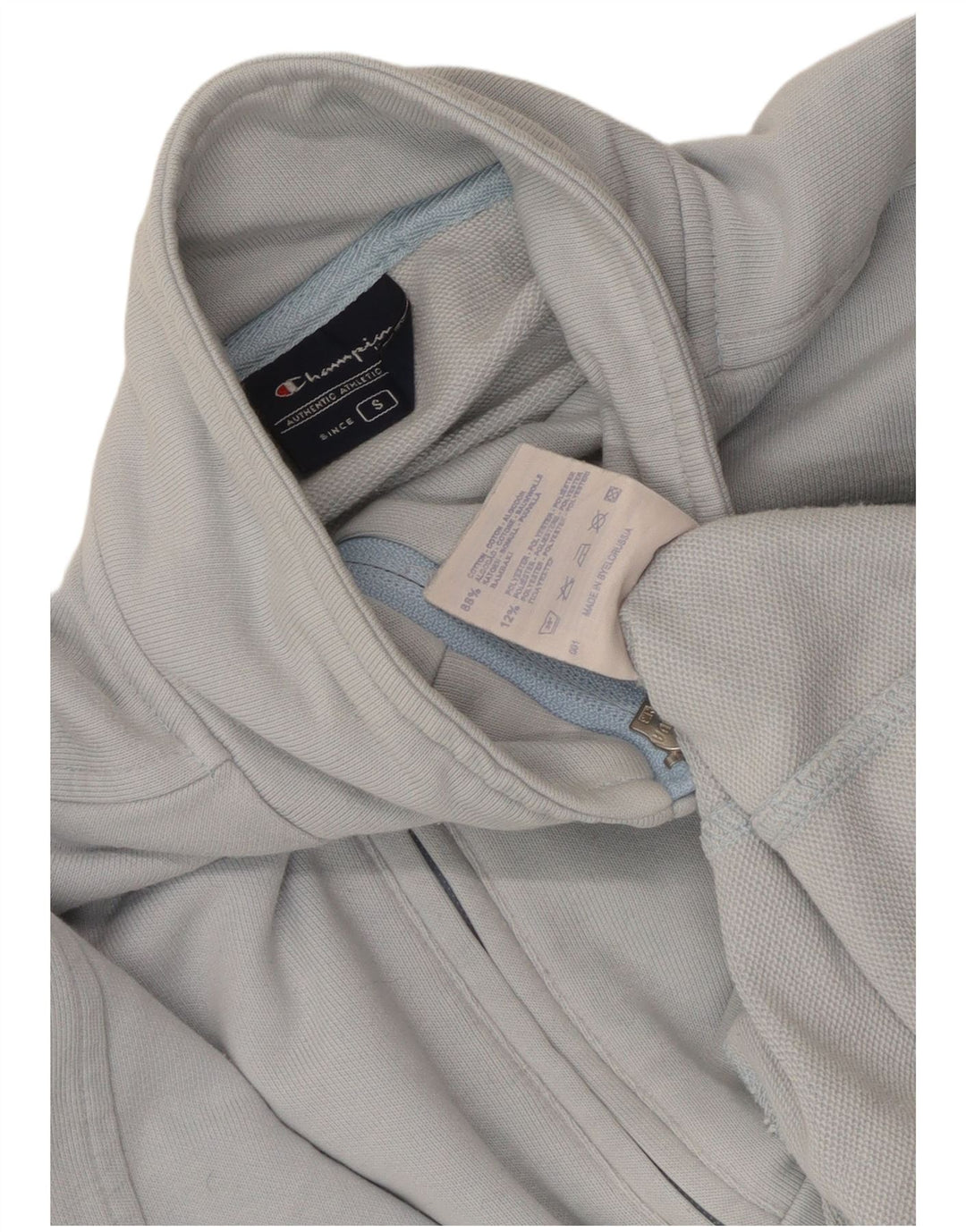 Champion Veste de survêtement pour femme UK 10 Small Bleu Coton