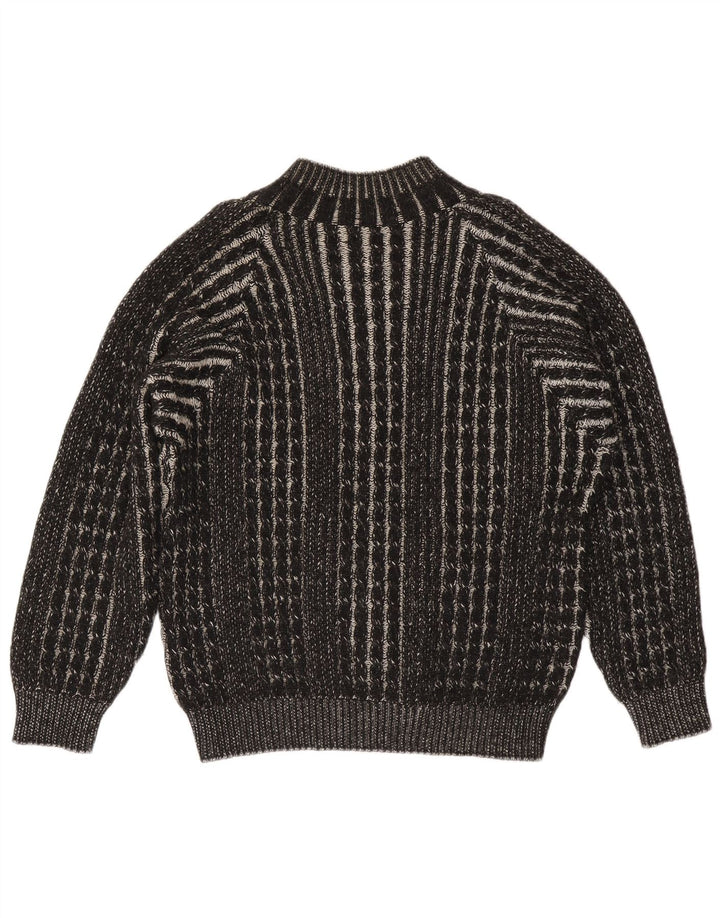 Pitti Pull col V pour homme Motif géométrique Noir Taille L