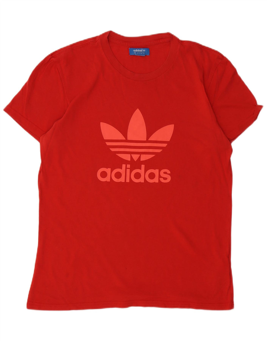 ADIDAS T-Shirt Graphique Homme Rouge Moyen Coton