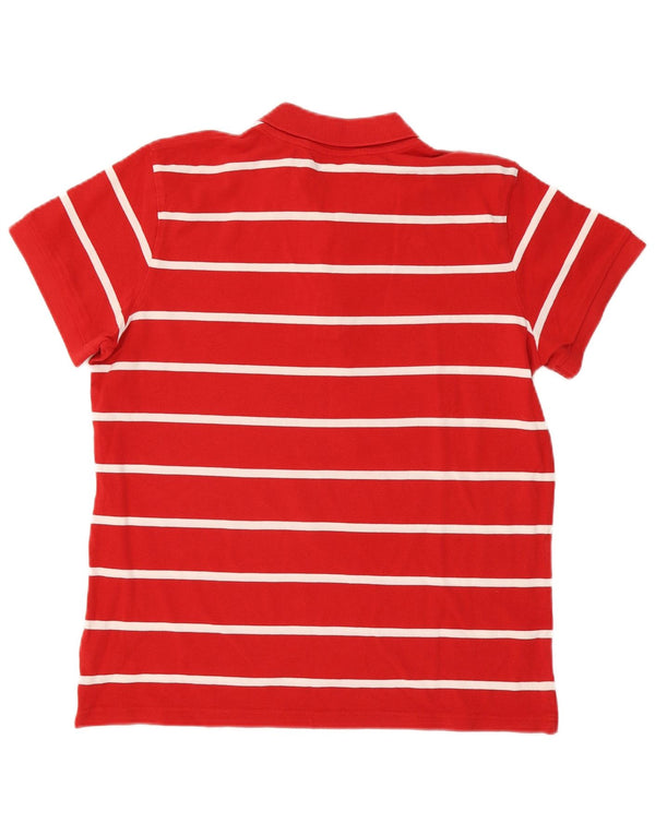 Adidas Polo Homme XL Coton Rayé Rouge