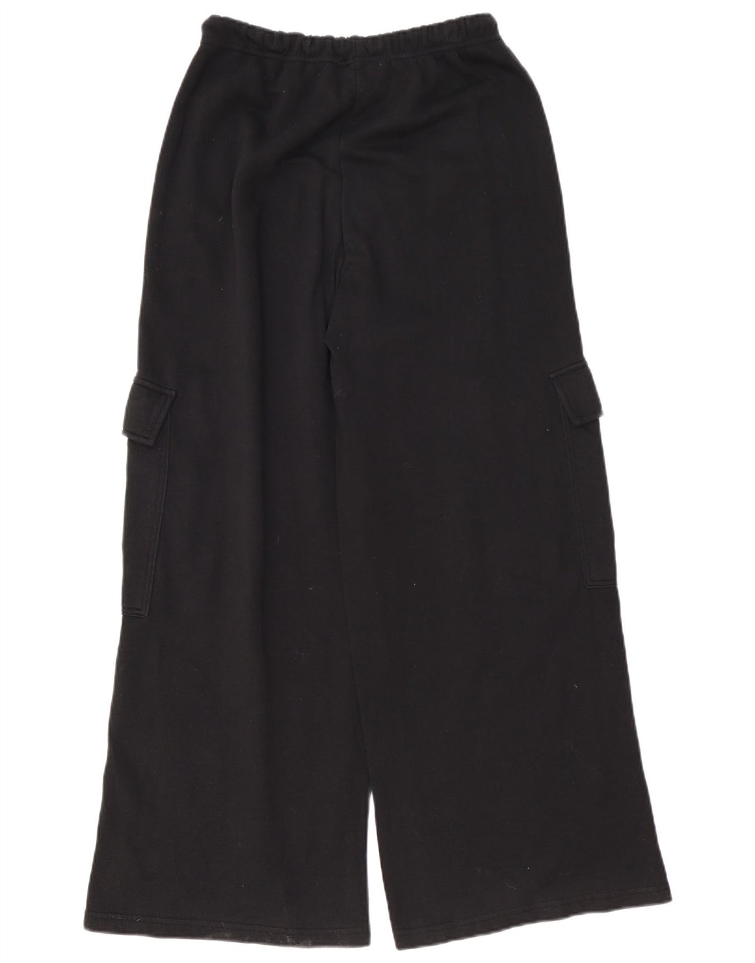 Zara Pantalon de survêtement cargo coupe ample pour femme UK 12 Noir moyen