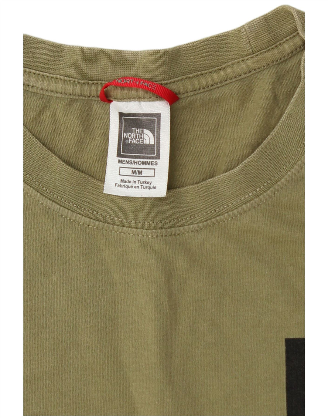 THE NORTH FACE T-Shirt Homme Kaki Moyen Coton
