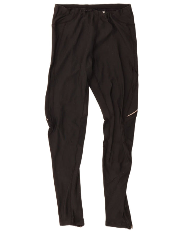 Nike Leggings Femme UK 14/16 Large Noir Polyester