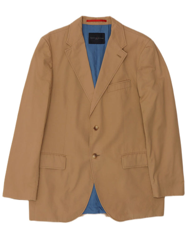 TOMMY HILFIGER Veste Blazer 2 Boutons Homme EU 52 XL Coton Beige