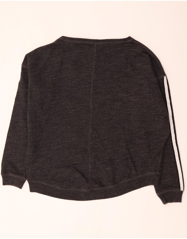 Nike Sweat-shirt surdimensionné graphique pour femme UK 10 Petit coton gris