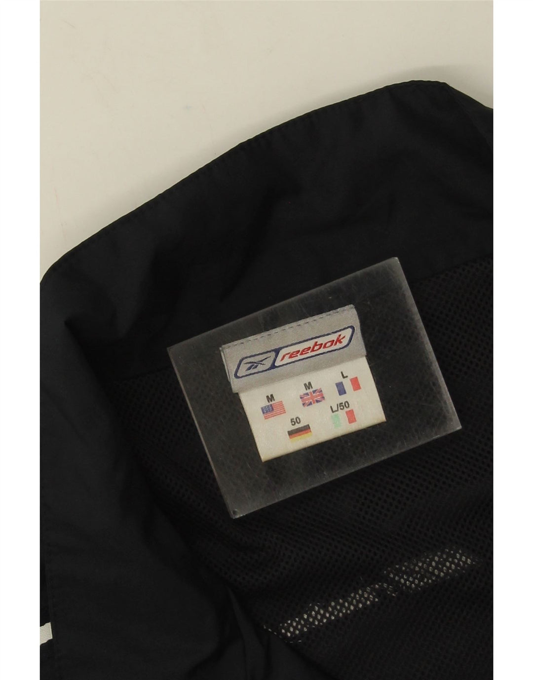 Reebok Veste de Survêtement Coupe Ample Homme Noir Colorblock