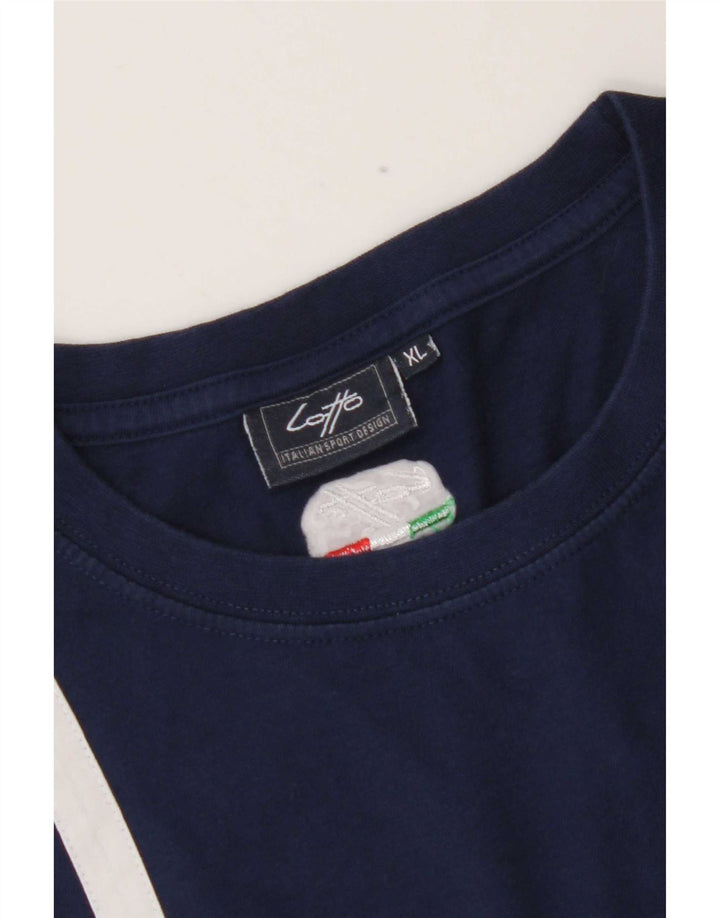 Lotto T-Shirt Homme Top XL Bleu Marine