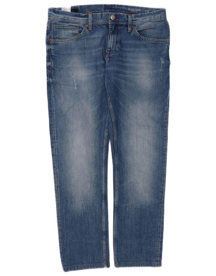 TOMMY HILFIGER Jean Slim Sleenker Homme W33 L29 Bleu Coton