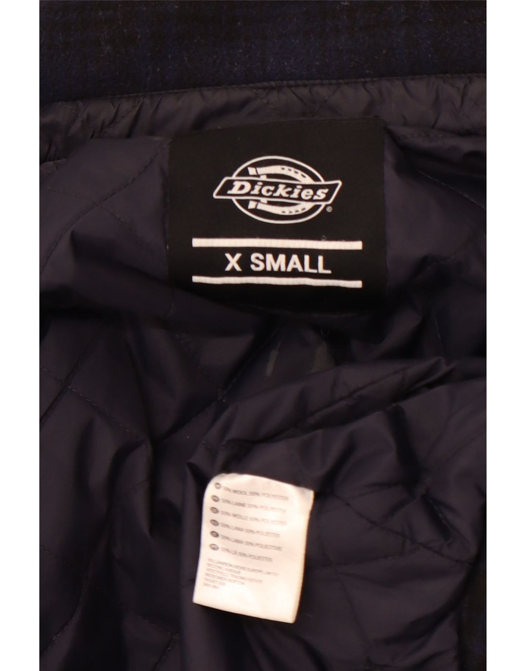 DICKIES Chemise Lumberjack Flanelle XS Bleu Marine à Carreaux Laine Homme