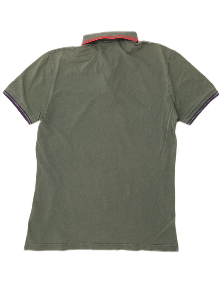 FRED PERRY Polo Slim Fit Homme Petit Vert Coton