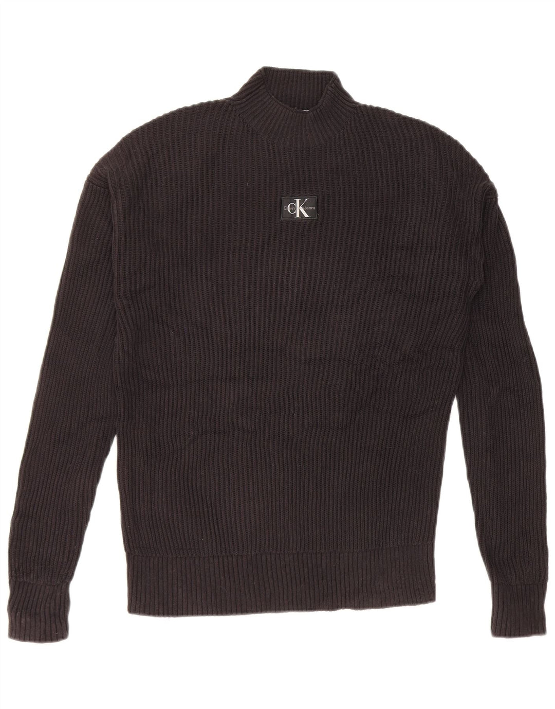 Calvin Klein Jeans Pull à col roulé pour homme Noir Taille L