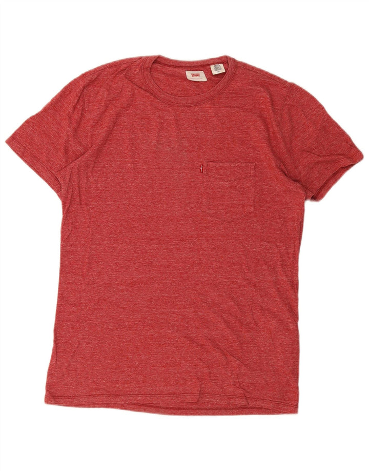 LEVI'S T-Shirt Homme Petit Rouge Moucheté Coton