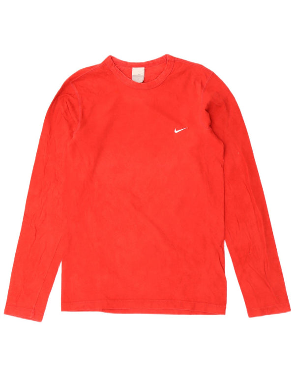 Nike Haut à manches longues pour homme UK 36/38 Petit Rouge Coton