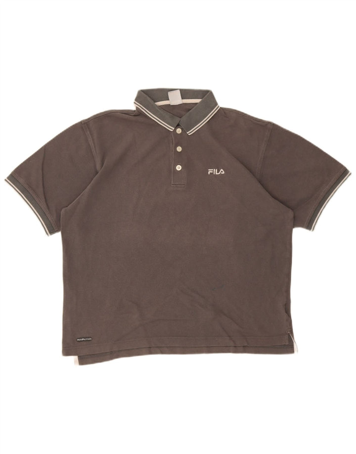 Fila Polo Homme Gris Moyen Coton