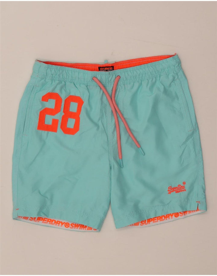 Superdry Short de Bain Graphique Homme Bleu Moyen Polyester