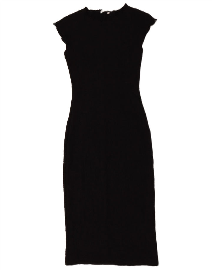 Zara Robe fourreau pour femme UK 8 Small Noir