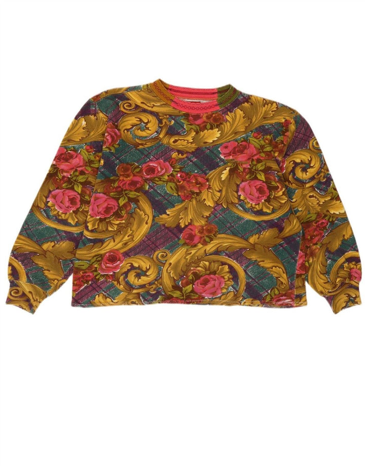 BEST COMPANY Womens Sweatshirt Jumper UK 14 Medium Multicoloured Floral