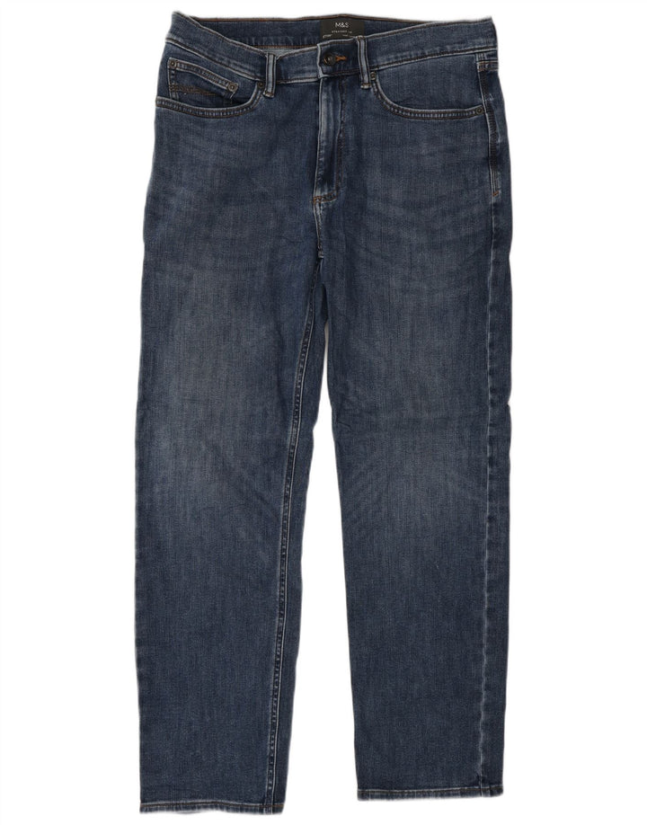 Marks & Spencer Jean droit homme W32 L29 bleu coton