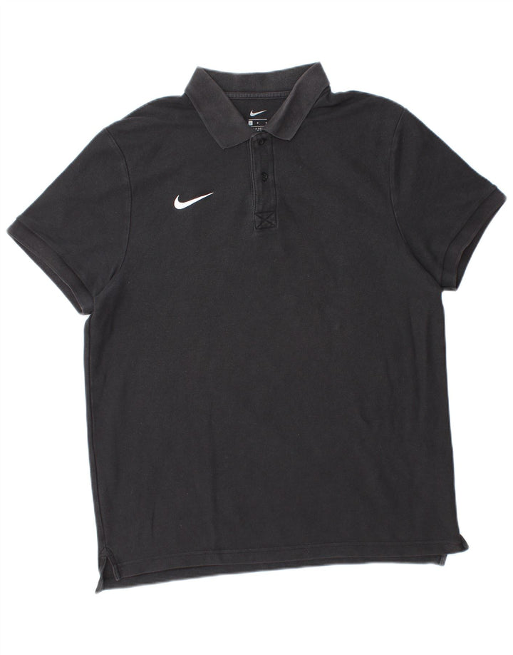 NIKE Polo Homme Grand Noir Coton