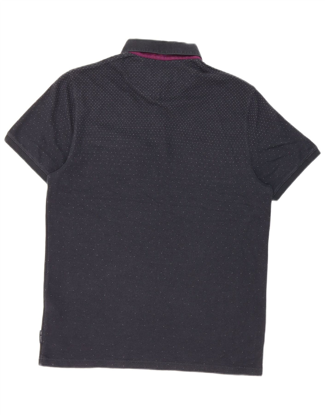 Ted Baker Polo Homme Taille 3 Bleu Marine Moyen Coton Tacheté