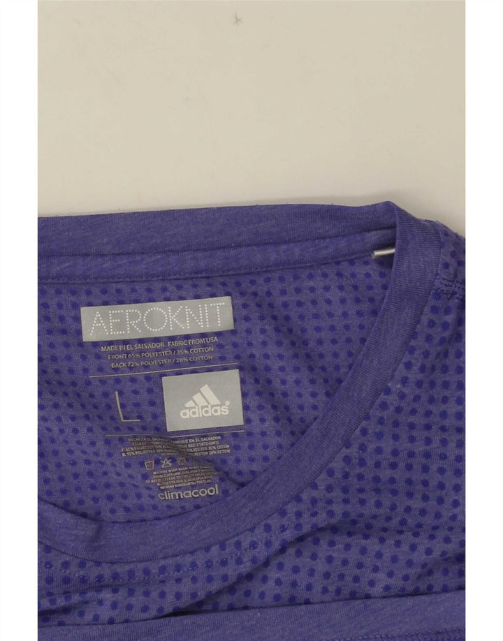 Adidas Hommes Climacool T-Shirt Haut Grand Violet Polyester