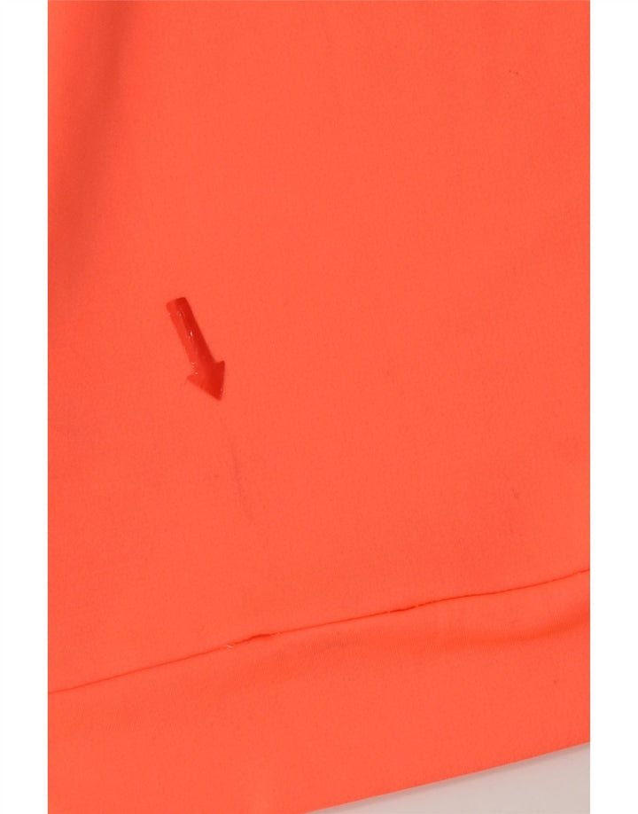 Nike Haut de survêtement à enfiler graphique Dri Fit pour femme UK 10 Small Orange