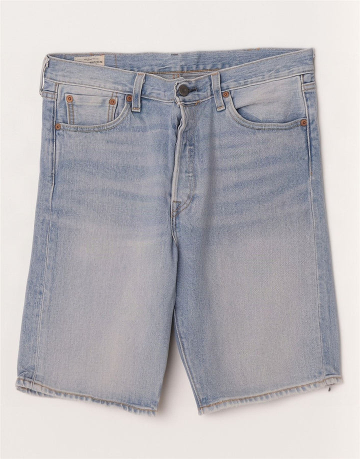 Levi's Short en Jean 501 W30 Homme Bleu Moyen