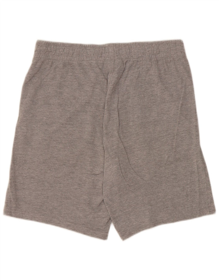 Champion Short de Sport Homme Grand Coton Chiné Gris