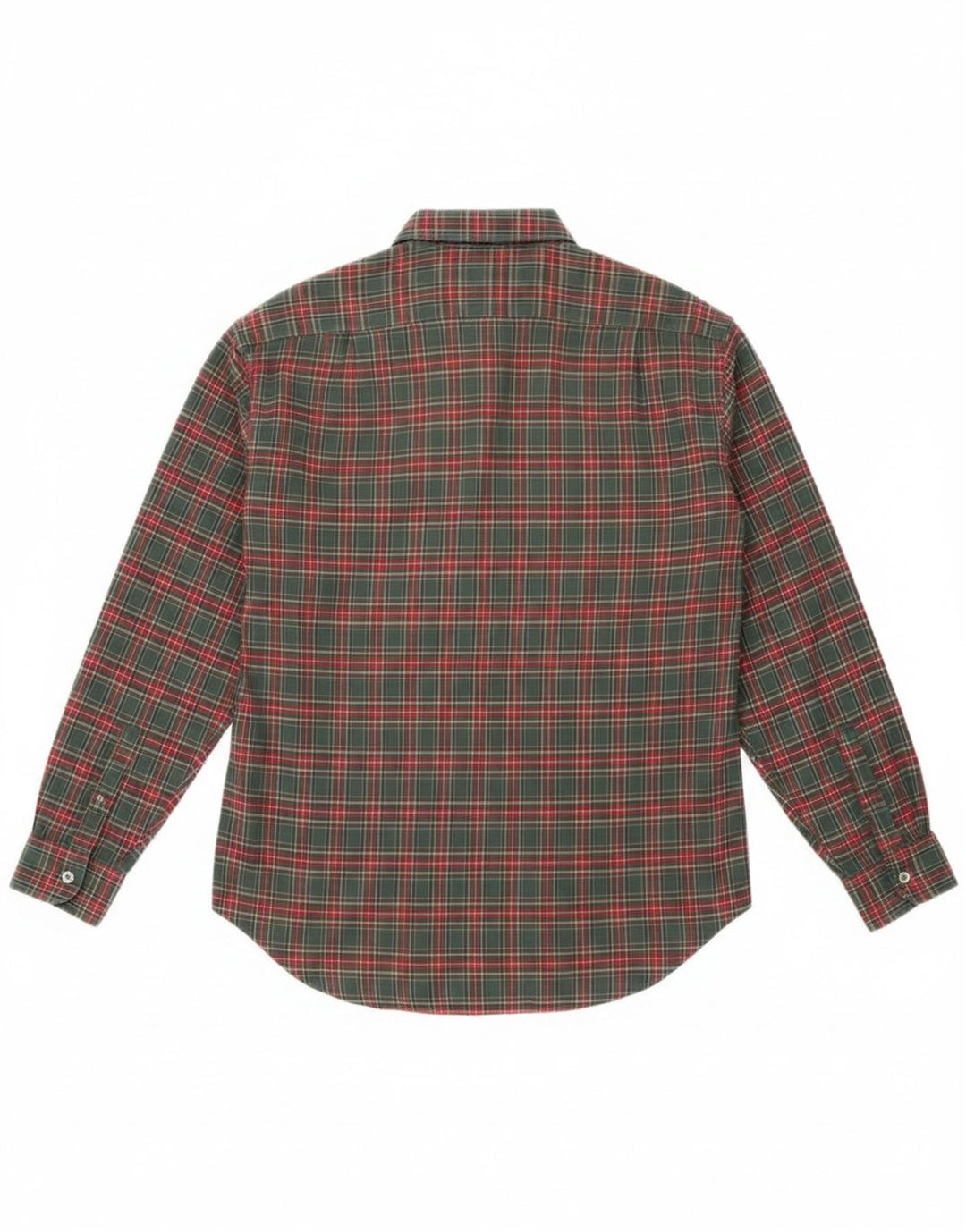 Sisley Chemise en flanelle pour femme UK 10 Petit coton à carreaux vert