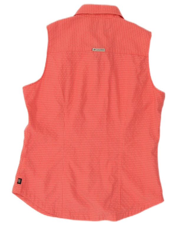 Columbia Chemise sans manches pour femme UK 10 Petite rayonne vichy rose