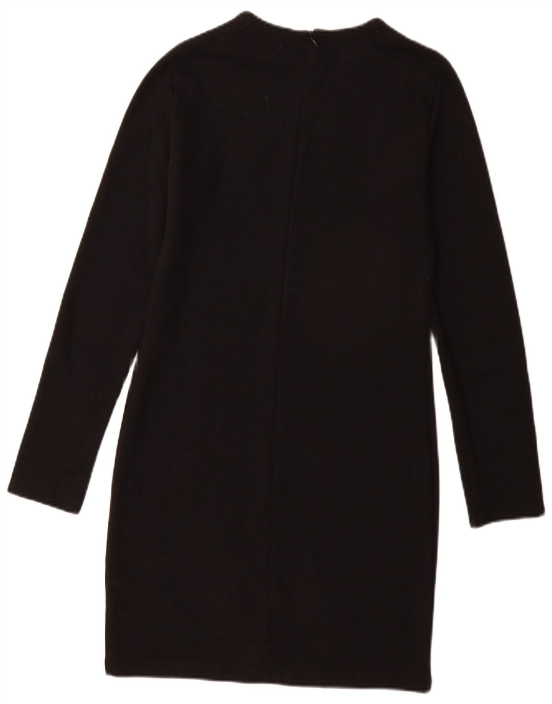 Zara Femme Robe Pull UK 12 Moyen Noir Coton