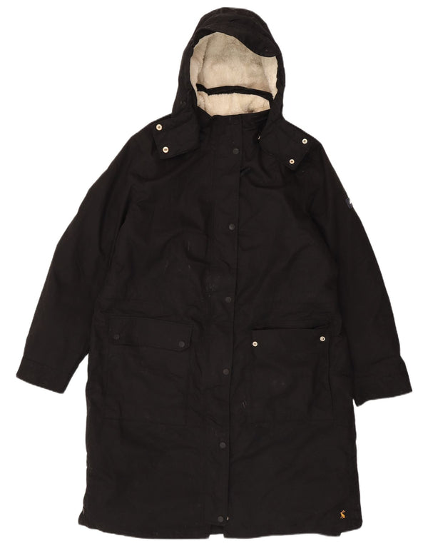 Joules Parka à capuche pour femme UK 18 XL Noir Polyester