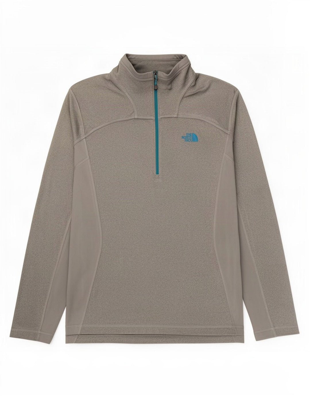 The North Face Haut de survêtement à col zippé pour homme Gris moyen moucheté