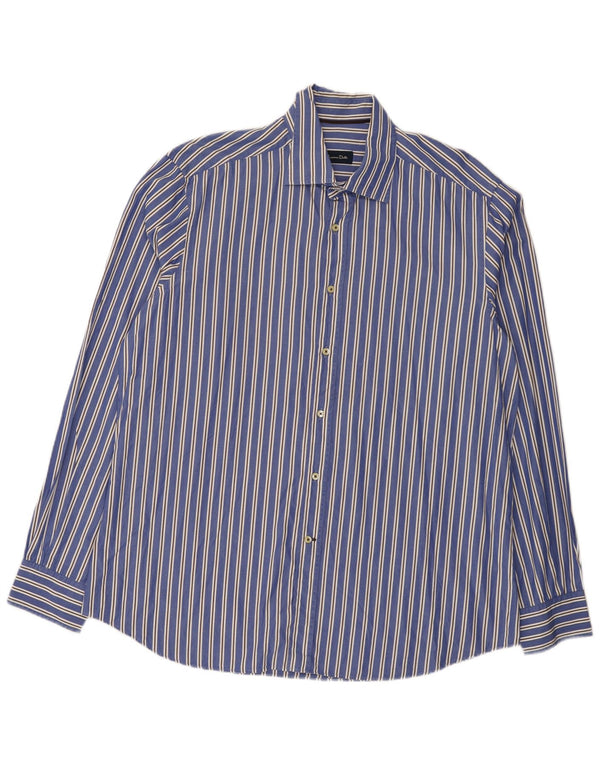 Massimo Dutti Chemise Homme 2XL Bleu Rayé