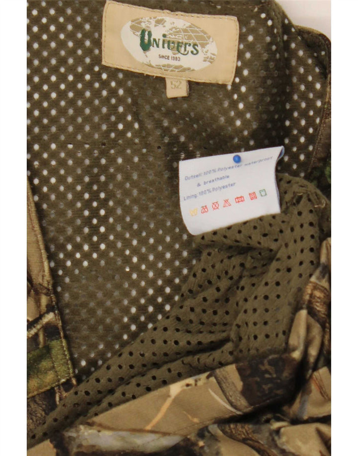 Univers Gilet utilitaire à motif abstrait pour homme IT 52 XL Kaki Polyester