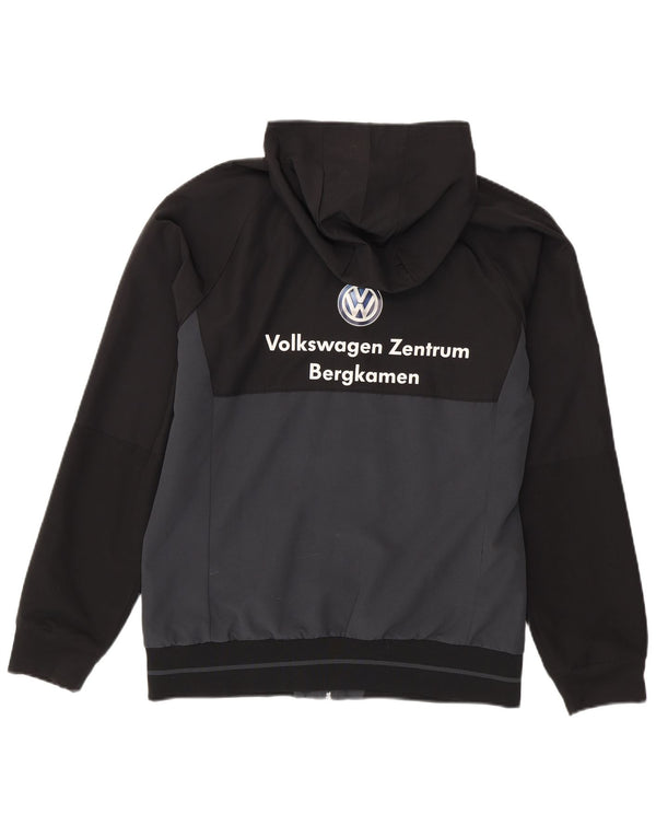 Adidas Veste de survêtement à capuche graphique pour homme Noir moyen Colourblock