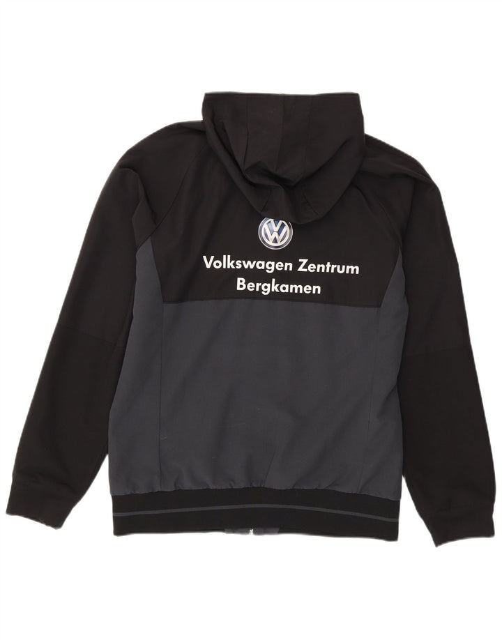 Adidas Veste de survêtement à capuche graphique pour homme Noir moyen Colourblock