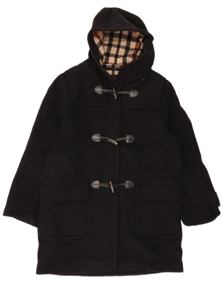DAKS Duffle-coat à capuche pour femme UK 16 Large Noir