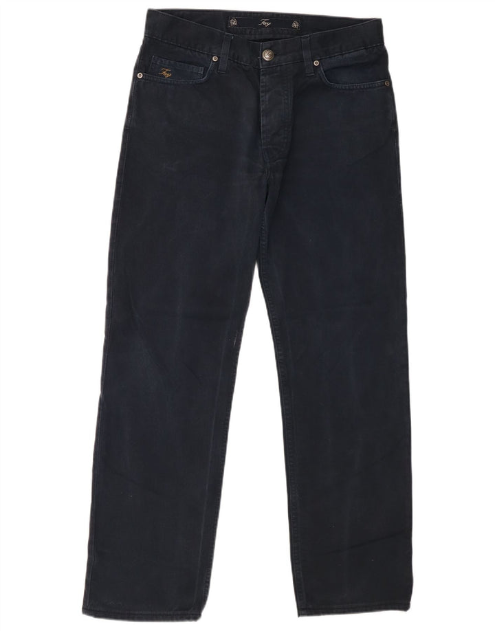 Fay Jean droit homme W32 L29 bleu marine coton