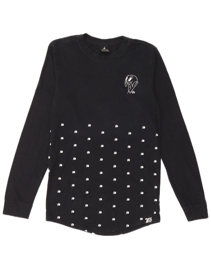 Jordan Haut graphique à manches longues pour homme Petit coton à pois noir